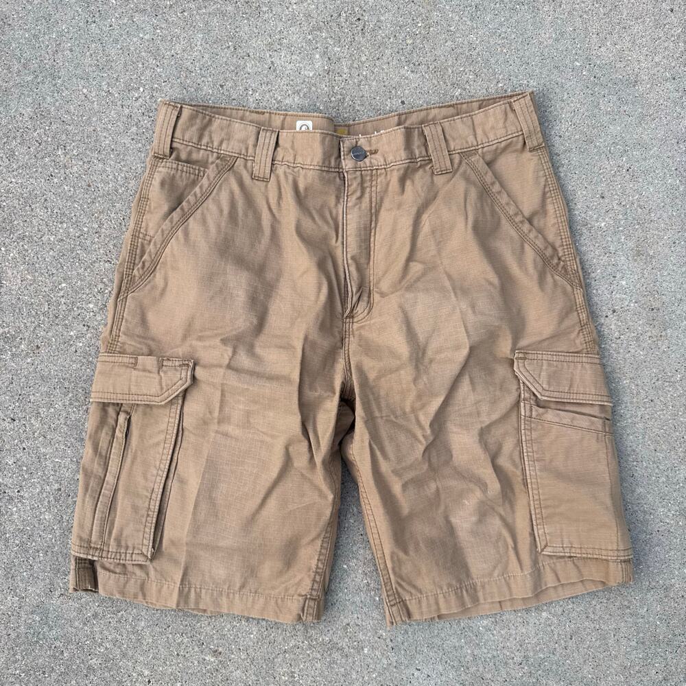 Carhartt Force Tappen Cargo Shorts Brown Relaxed Fit 101168-257 Paratrooper 36